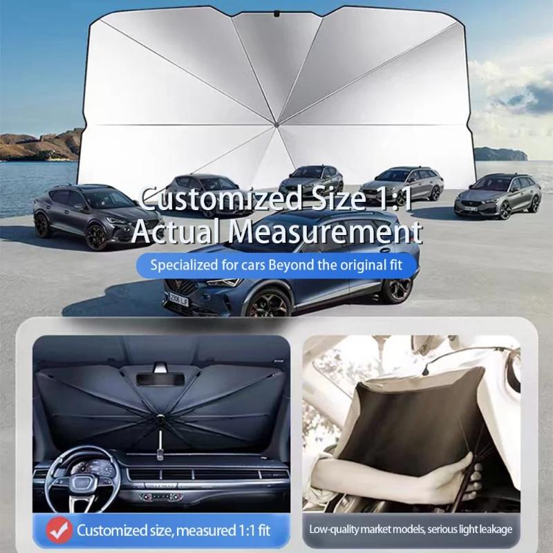 Car For KIA Rio 3 K2 K3 K4 K5 Sportege Picanto Optima Soul Ceed Sorento Forte Car Windshield Sunshades Front Shading Umbrella