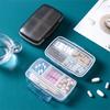 8 Compartments Weekly Pill Case Moisture-proof Portable Pill Dispenser for Pocket Purse Organizer