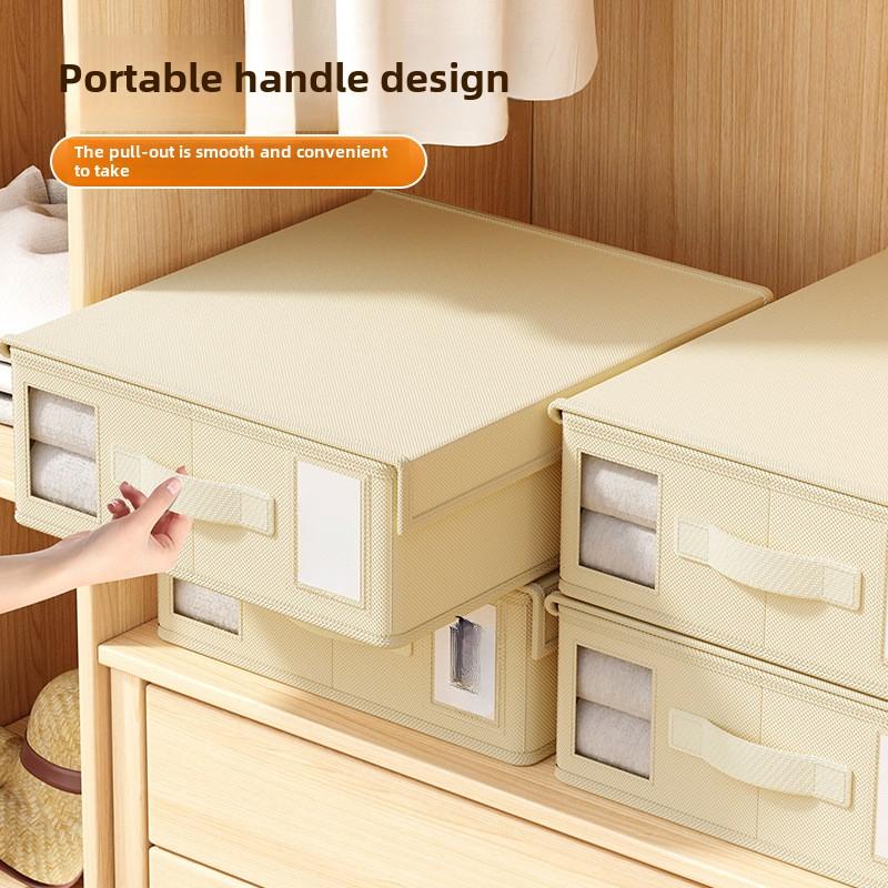 Nonwoven Sheet Organizer,Closet Organizer with Lid,Drawer Organizer