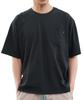 [Kangol] LULU Exclusive M Black F T-Shirt Crew Neck Summer Men's Brand Short Sleeve Plain Cut and Sewn One-Point T-Shirt Surf Style Couple Matching Wh