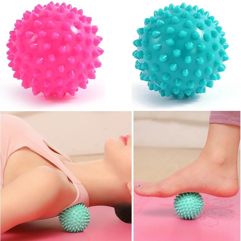 Durable PVC Spiky Massage Ball Trigger Point Sport Fitness Hand Foot Pain Relief Reliever Hedgehog 7cm Balls