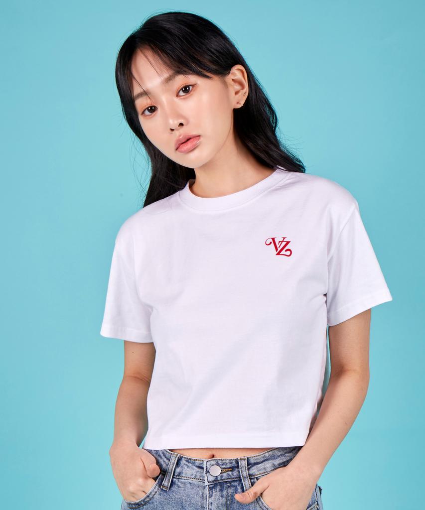 Bajal Love Bazal Crop Short Sleeve T-Shirt (4 Colors)