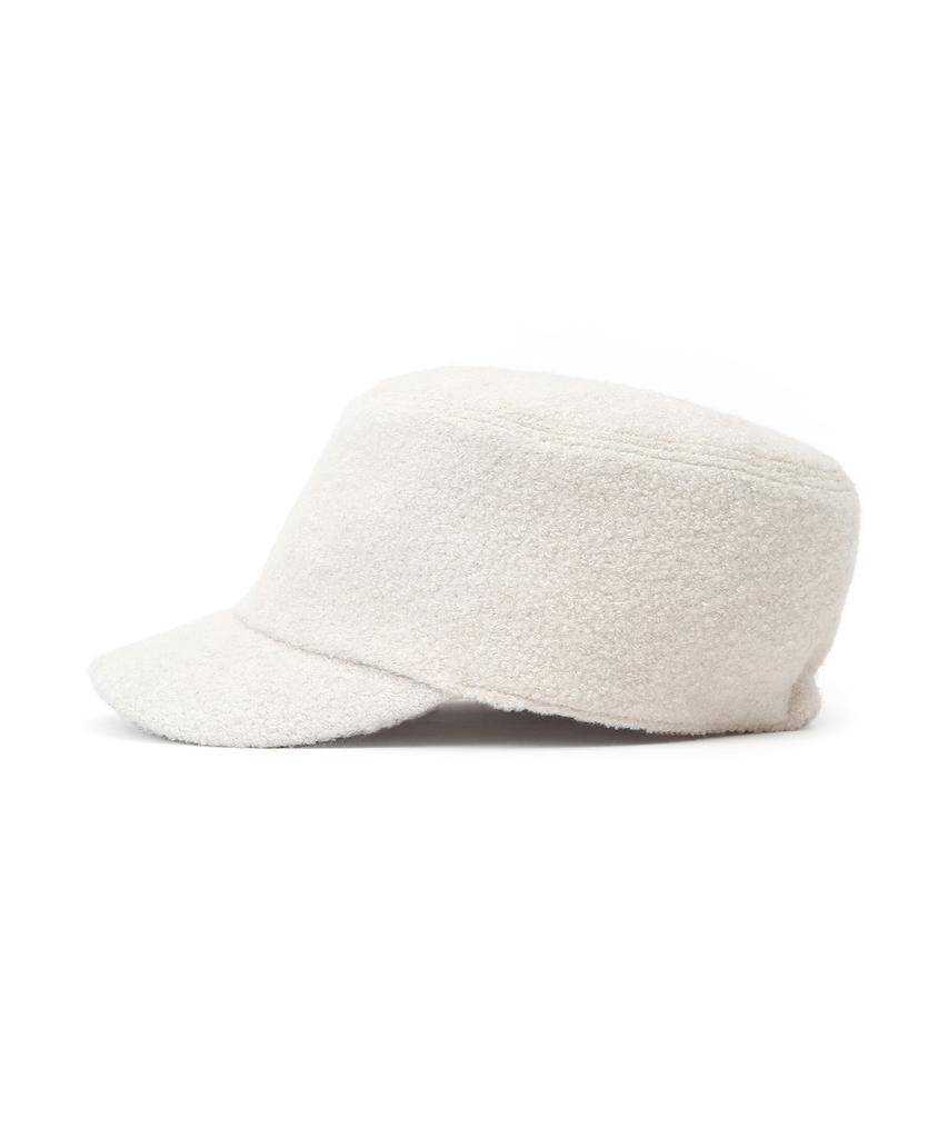 Eondeokeonteulolseutyudio Boucle Winter Bellboy Cap Uniform Cap / Boucle / Cream