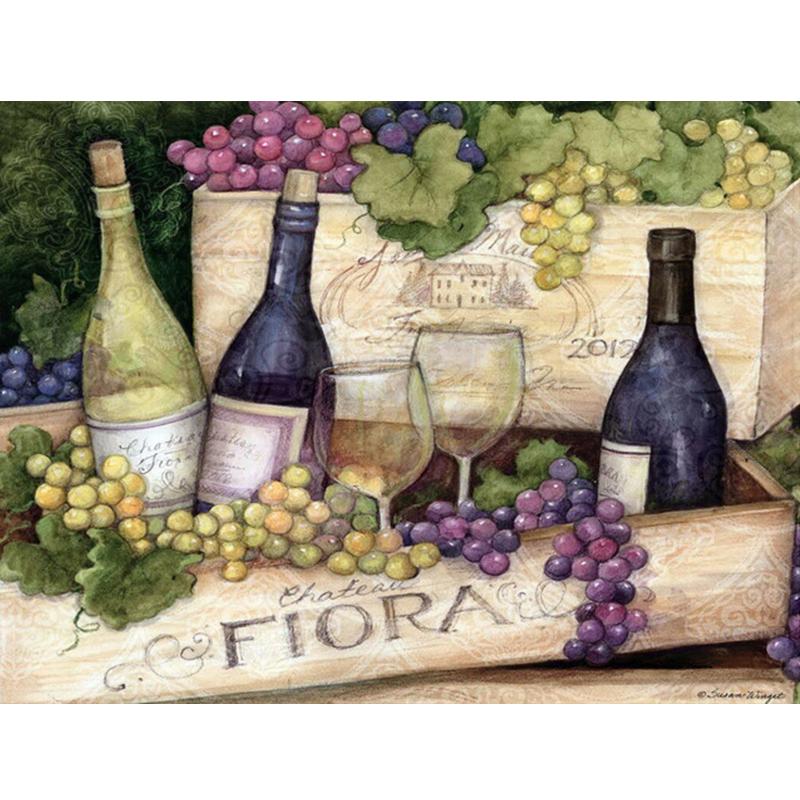 Broderie diamant Liqueur Perceuse complète Ronde/Carrée Peinture diamant Paysage Strass Art Point de croix Kits Couture