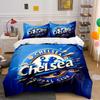 Blue Chelsea Football Bedding Set Bedding Duvet Cover Set Duvet Cover Pillowcases Home Decor (1 * Duvet Cover 2 * Pillowcases, Without Duvet Insert)
