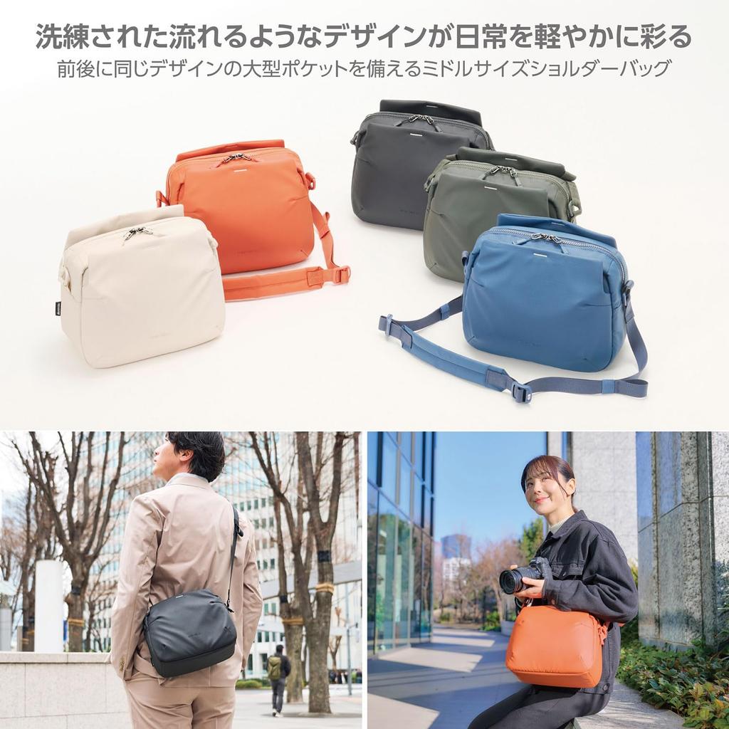 HAKUBA Camera Case Plus Shell Stream Shoulder Bag 6 AZ Black 6L Lightweight 4977187005912 Water-Repellent AMZSP-STSB6BK