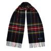 ABRAHAM MOON Merino Wool Muffler 25cm - Black Stuart