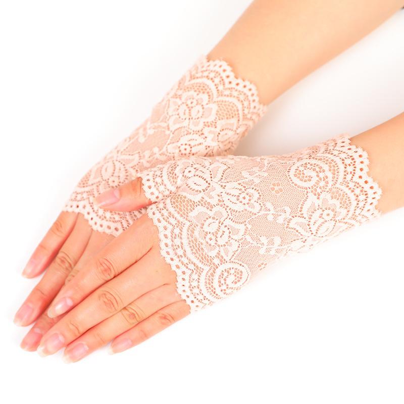 Charm Sexy Lady Vrouwen Kant Rijden Zonnebrand Handschoen Wanten