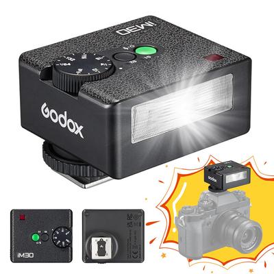 GODOX Flash GODOX IM30 Mini Flash 230 Full Power Mini Single Contact Design Flash for Sony Cameras - zv1/Sony zve10/Ricoh gr3/Canon/Nikon/Fuji/Olympus