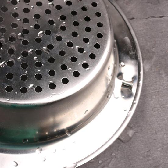 Kitchen Stainless Steel Sewer Sink Strainer Drain Waste Anti-clog Handled Filter