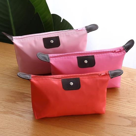 Foldable Cosmetic Bag Waterproof Small Makeup Pouch Portable Travel Makeup Organizer for Brushes Toiletry Stationery