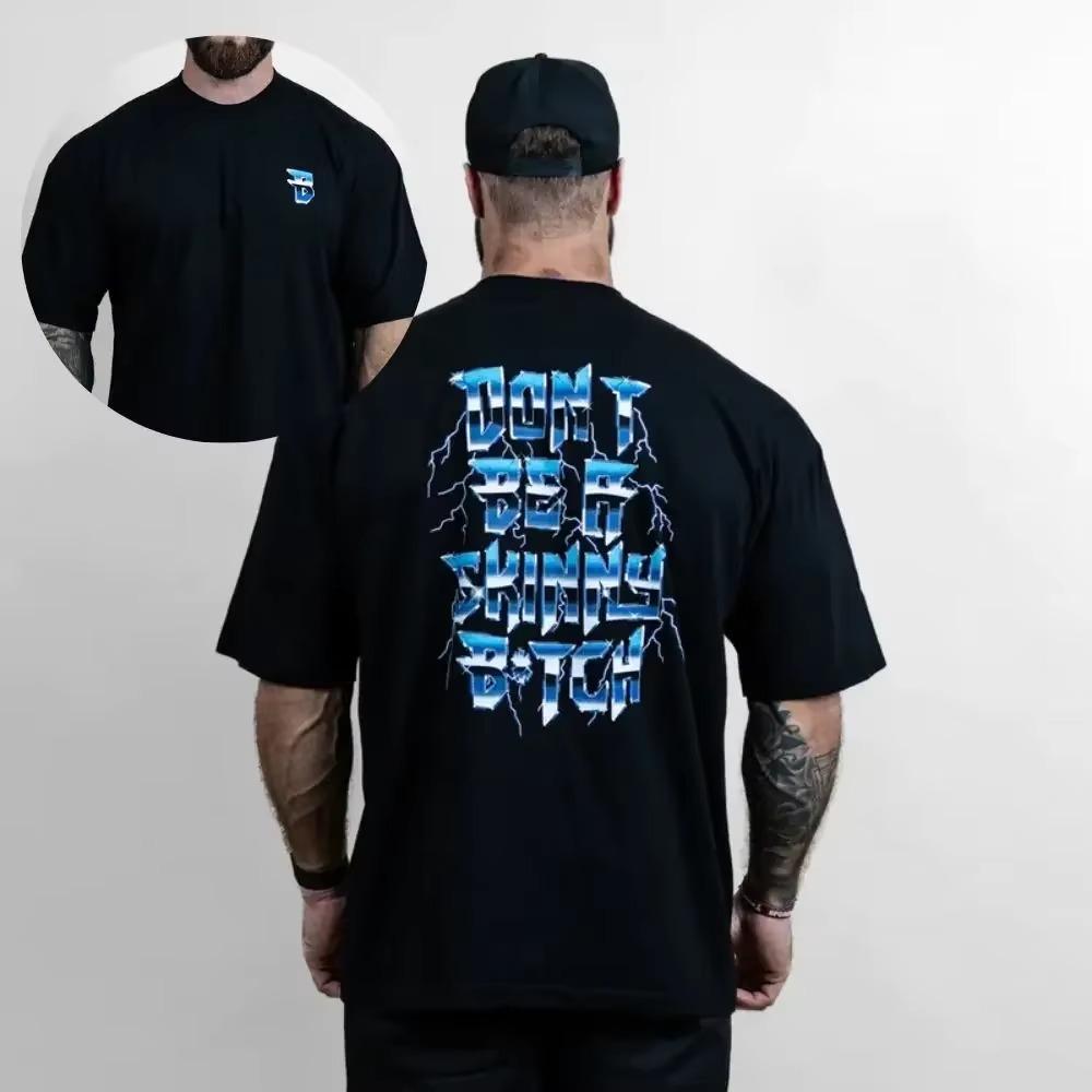 T-shirt CBUM Gym Thavage Coton Homme Harajuku Manches Courtes T-shirt Bodybuilding Sport T-shirts Été Entraînement Jogging