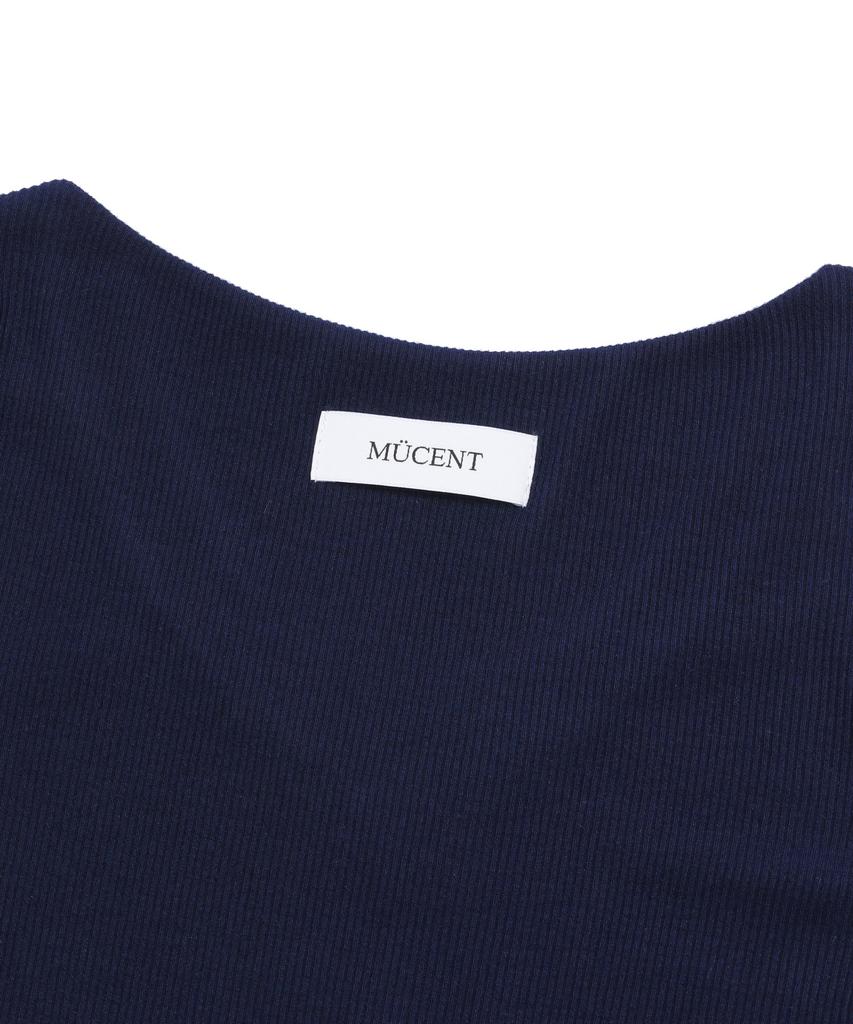 MUCENT Binding Track Line Ribbed Short Sleeve Tee (3 Colors)