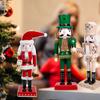Nutcracker Puppet Wooden Handmade Nutcracker Soldier Creative Gingerbread Man Pop Ornament Christmas Gift Home Decoration