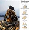 1 Stück Tigers Muster Weiche & Warme Polyester Strickdecke, Digital Bedruckt, Ganzjahres Überwurf zum Nickerchen, Reisen, Sofa yy250906038