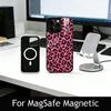 Leopard Print Phone Case For iPhone17,16,15,14,13,12,11 Plus,Pro Magnetic with Magsafe Wireless Charging