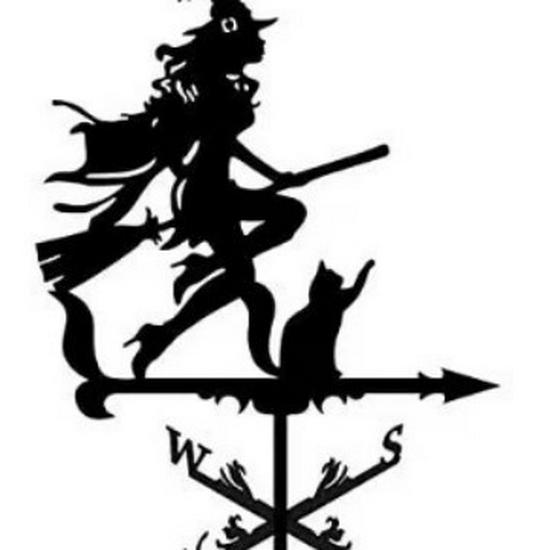 Stainless Steel Weather Vane Ornament for Outdoor Courtyard