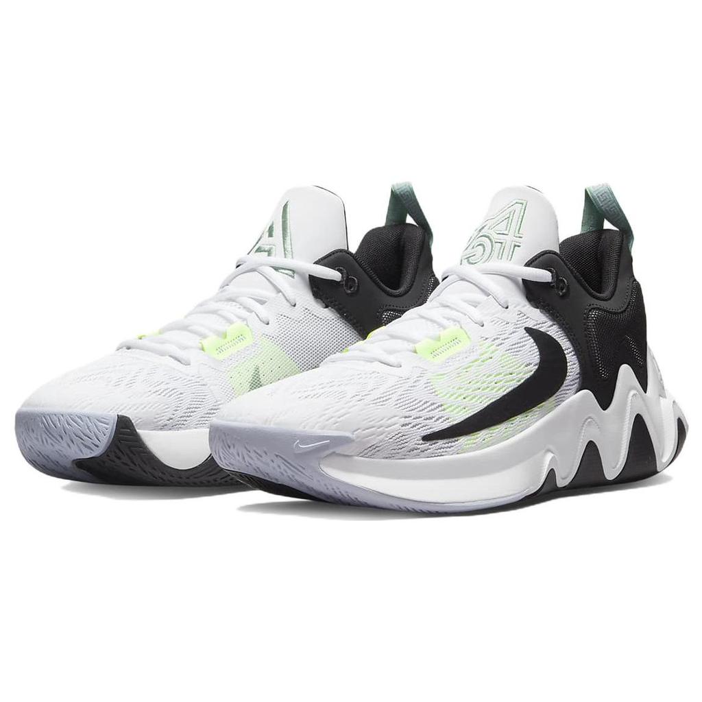 Nike Giannis Immortality 2 White Black Volt Unisex Sneakers Barely-Volt Grey-Fog DM0825-101