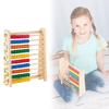 Hölzerner Kinder-Frühbildungs-Abakus-Rahmen mit zehnstufigem Zählen für Mathe-Lernen und Fähigkeitsentwicklung