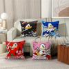 PC Classic Anime SSonic Characters Pillow Cushion Cover Pillowcase Living Room Sofa Home Decor Customized