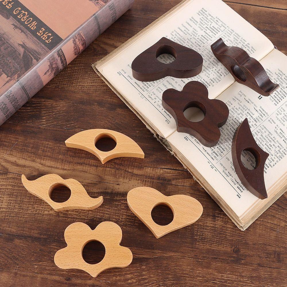 Wooden Bookmarks One Hand Reading Thumb Book Support Convenient Thumb Book Holder  Gift