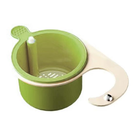 Kitchen Sink Drain Basket Sponge Holder Easy To Install Universal High-Efficiency Filter System Automatic Dumping Sink Strainer Basket