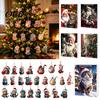 Christmas Advent Calendar Cat Calendar, 24 Days Countdown Cute 2D Kitten Holiday Acrylic Pendant Ornaments for Party Tree Decor, Gifts Lovers Gift