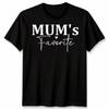 Mums Favourite Sibling Rivalry Mens Womens T Shirt Mothers Day Text Apparel