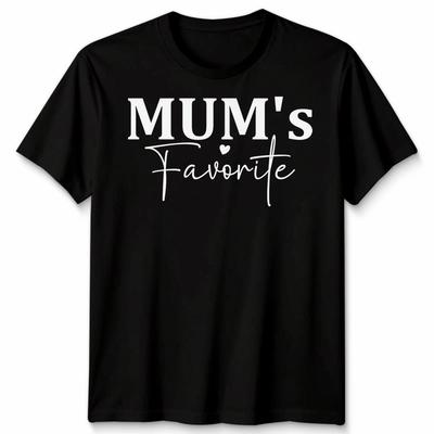 Mums Favourite Sibling Rivalry Mens Womens T Shirt Mothers Day Text Apparel