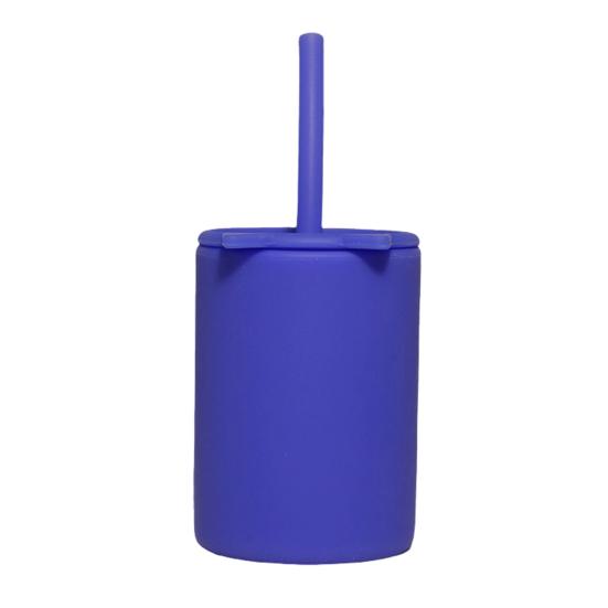 150ml Kids Toddler Cups with Lid And Straws Reusable Spill Proof Cups for Kids Unbreakable Silicone Children Sippy Cup
