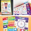 1 Set Klassenzimmer-Dekor, 18 Themen, Englisch für Kinder, A3, große Karten, ABC-Buchstaben/Tiere/Zahlen/Wetter, Lerndiagramm, Kindergartenbedarf