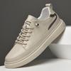 Fashion High Quality Men New Two-layer Cowhide Comfortable Casual Board Shoes Outdoor Autumn Men Breathable Low Top Casual Leather Shoes
