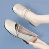 Casual Style Gentle Single Shoes Spring and Summer Mary Jane Shoes with Skirts Grandma Shoes Maternity Shoes Shallow Mouth