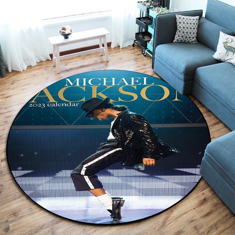 Renowned American Grammy Award Winning Singer Michael Jackson's Circular Carpet Is Soft, Home, Bedroom, Door Mat Decoration, and Non Slip Carpet F2