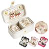 Portable Jewelry Box Travel Mini Jewelry Storage Box Ring Earring Organizers Multifunction Cosmetic Lipstick Organizer