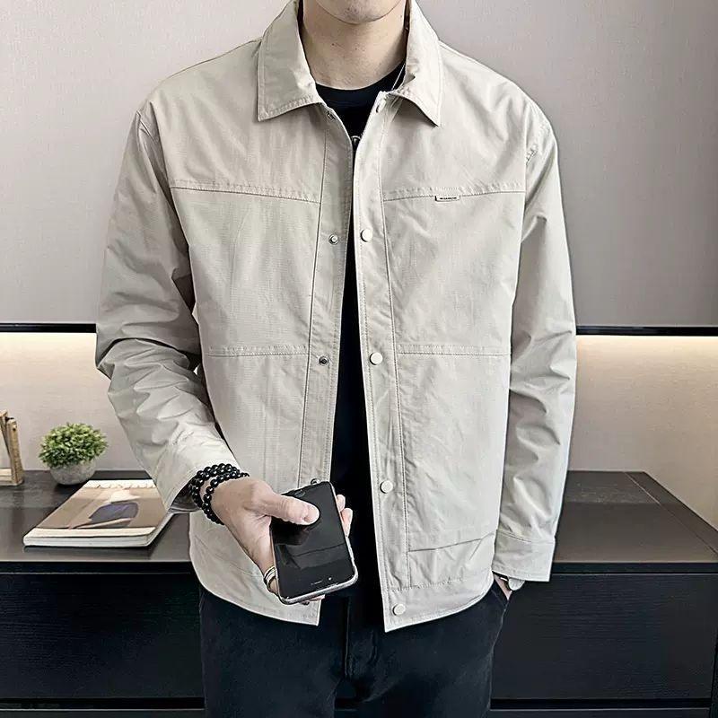 2025 Trendy Slim Fit Quick-Dry Men's Jacket: Casual, Handsome Korean Style, Versatile, Breathable