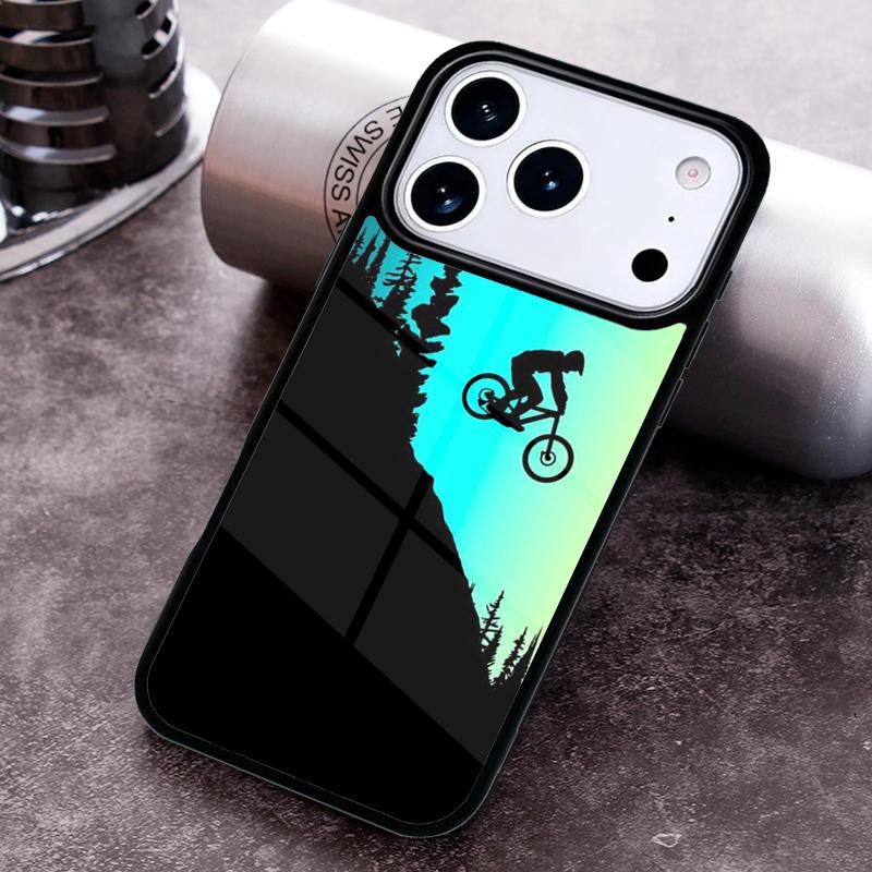 Mountainbike Biken Radfahren Downhill Fahrrad Handyhülle für iPhone 17 16 15 Pro Max Air 14 13 12 11 Plus Stoßfeste Capa Hülle