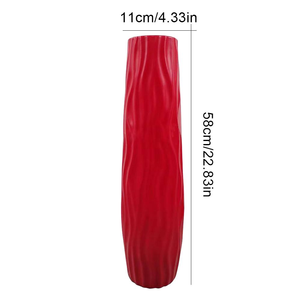 Large Floor Vase Textured Floor Standing Vase Exquisite Line Design Vase for Living Room