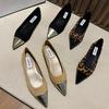 2024 Summer French-Style Pointed Flat Fairy Shoes for Evening Skirt Pairing