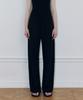 LADY VOLUME Lea Ribbed Pants (Black)