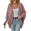 TIFICY Women's Fashion Casual Spring Fall Solid Color Print Long SleeveI Sweaters