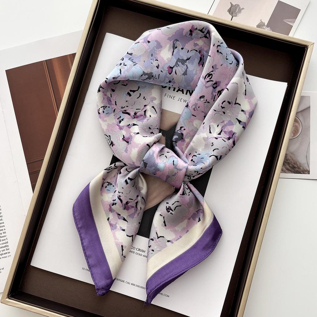 1 Stück 70*70cm Quadratisches Tuch Damen Luxus Strandtuch Mode Damen Haar Kopf Tuch Wickel Damen Halstuch Hijab Schal