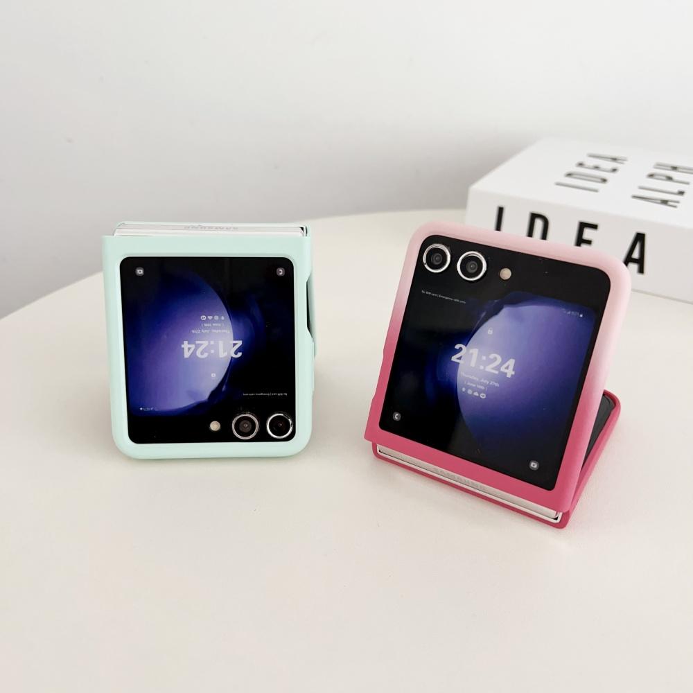 Capa Ultra Fina Para Samsung Galaxy Z Flip 7 6 5 5G Cor Sólida Capa de Proteção À Prova de Choque Para Capas Z Flip6 Flip5 Flip7