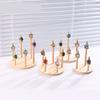 1 Stück Abnehmbarer Holz Kegel Ring Präsentationsständer Fingerring Halter Uhren Armreifen Aufbewahrungstablett Schmuck Schaufenster Auslage Requisiten