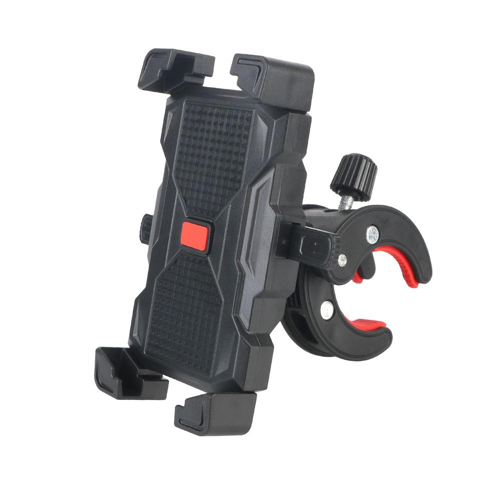 Support de téléphone pour vélo et moto, rotation à 360 °, support de navigation GPS réglable, verrouillage automatique, opération à une seule main