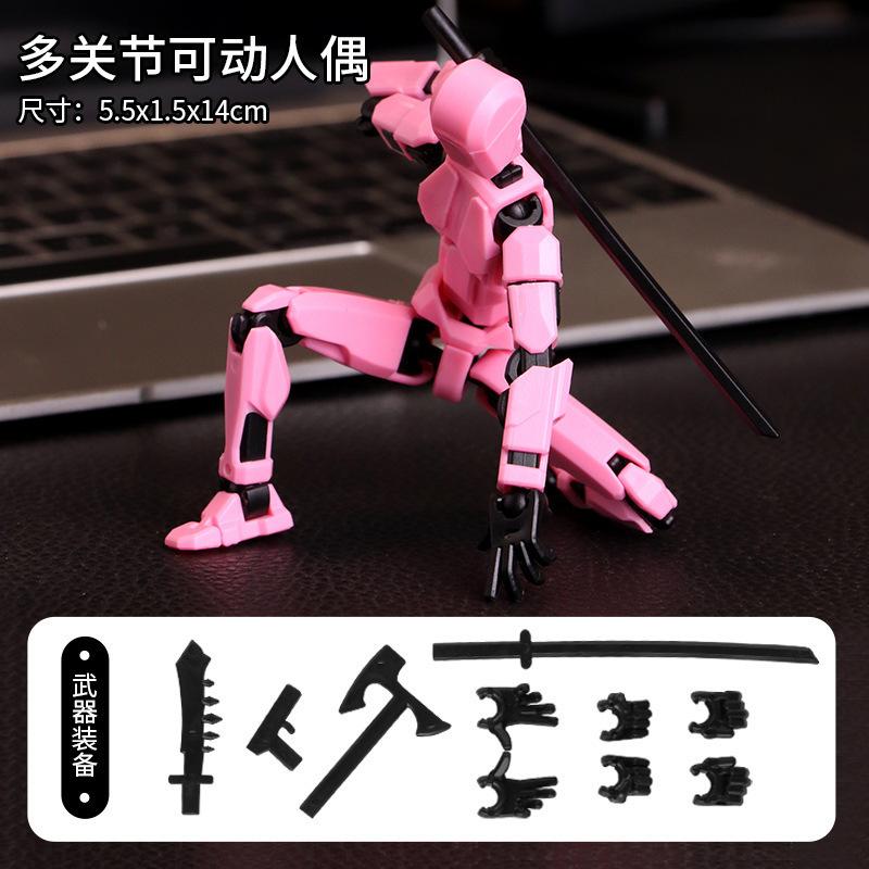 Multi-Jointed Movable Shapeshift Robot Action Figure 3D Printed with Full Articulation for Stop Motion Animation 5 Action Figure