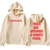 Rapper Nathy Peluso Grasa Letters Print Trendy Hip Hop Sweatshirts Heren Dames Mode Casual Esthetisch Getij Losse Pullovers