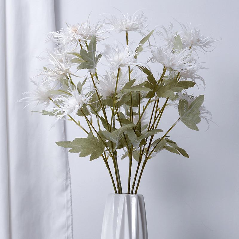 Artificial Eryngium Foetidum Plant Decoration For Wedding Photography And Home Decor