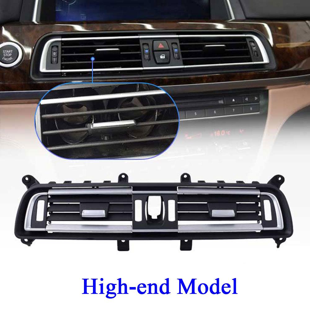 Chrome Front Center Left/Right Air Vent Grille Outlet Cover Middle Rear AC Vent Panel For BMW 7 Series F01 F02 730 735 745 750