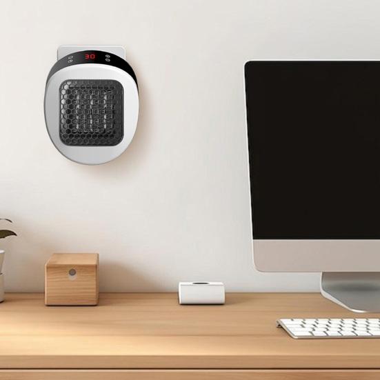 Wall-Mounted Space Heater with Adjustable Thermostat & Timer Quick Warmth Electric Heaters Portable
